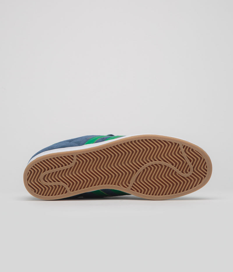 Adidas Superstar ADV Shoes in Collegiate Navy and Green / FTWR White
