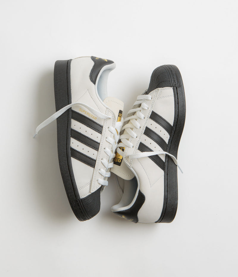 Adidas Superstar ADV Shoes in Crystal White and Core Black / FTWR White