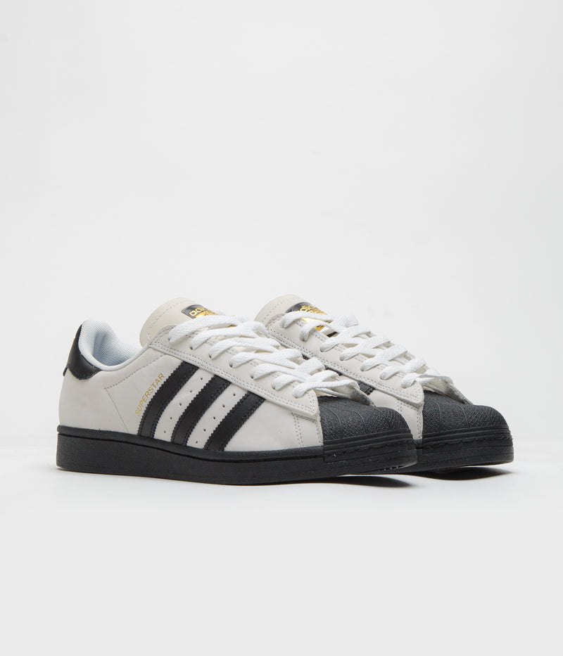 Adidas Superstar ADV Shoes in Crystal White and Core Black / FTWR White