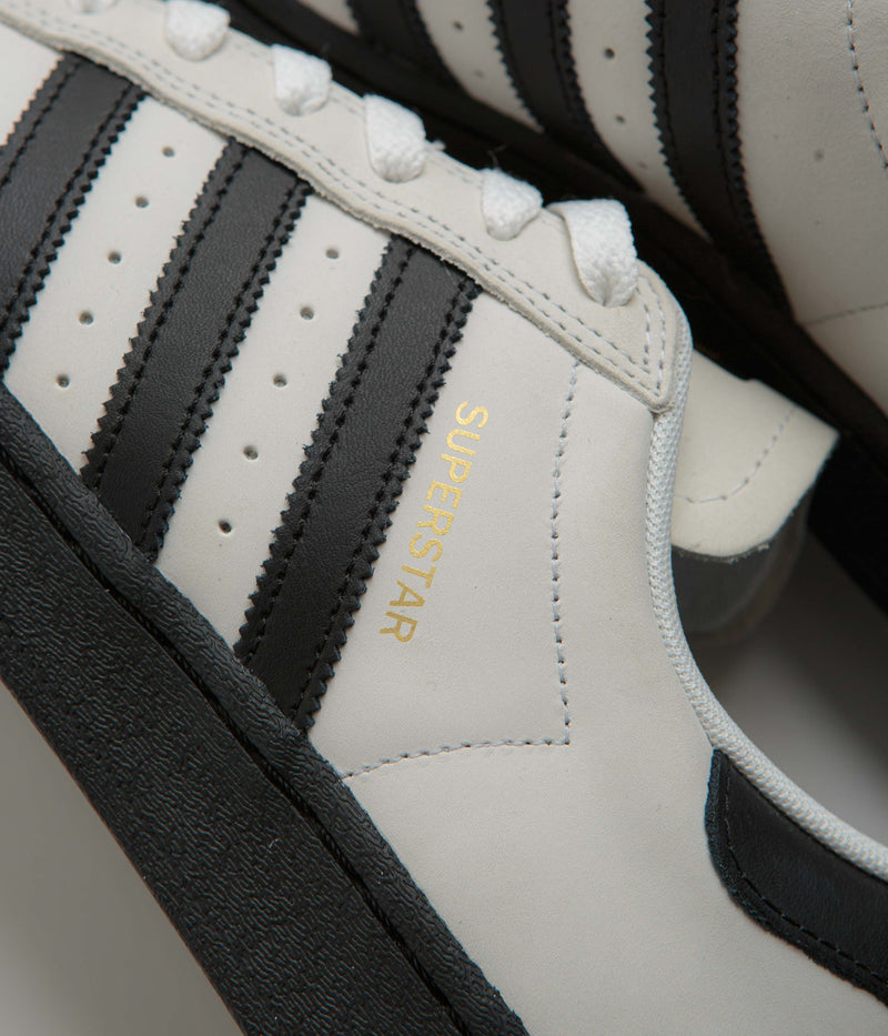 Adidas Superstar ADV Shoes in Crystal White and Core Black / FTWR White