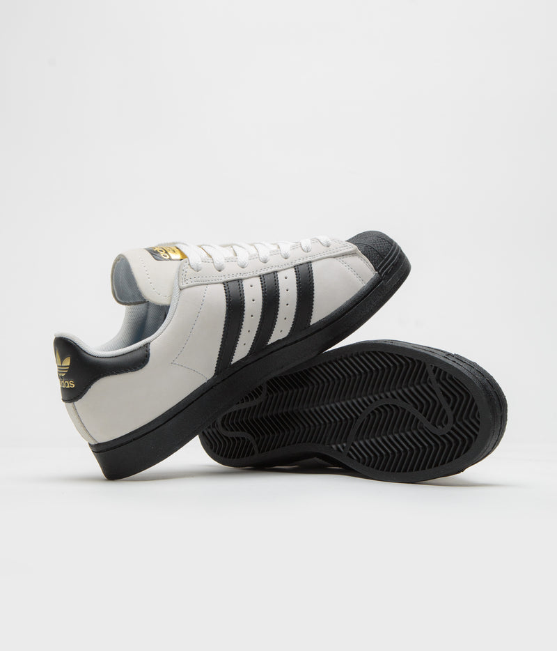 Adidas Superstar ADV Shoes in Crystal White and Core Black / FTWR White