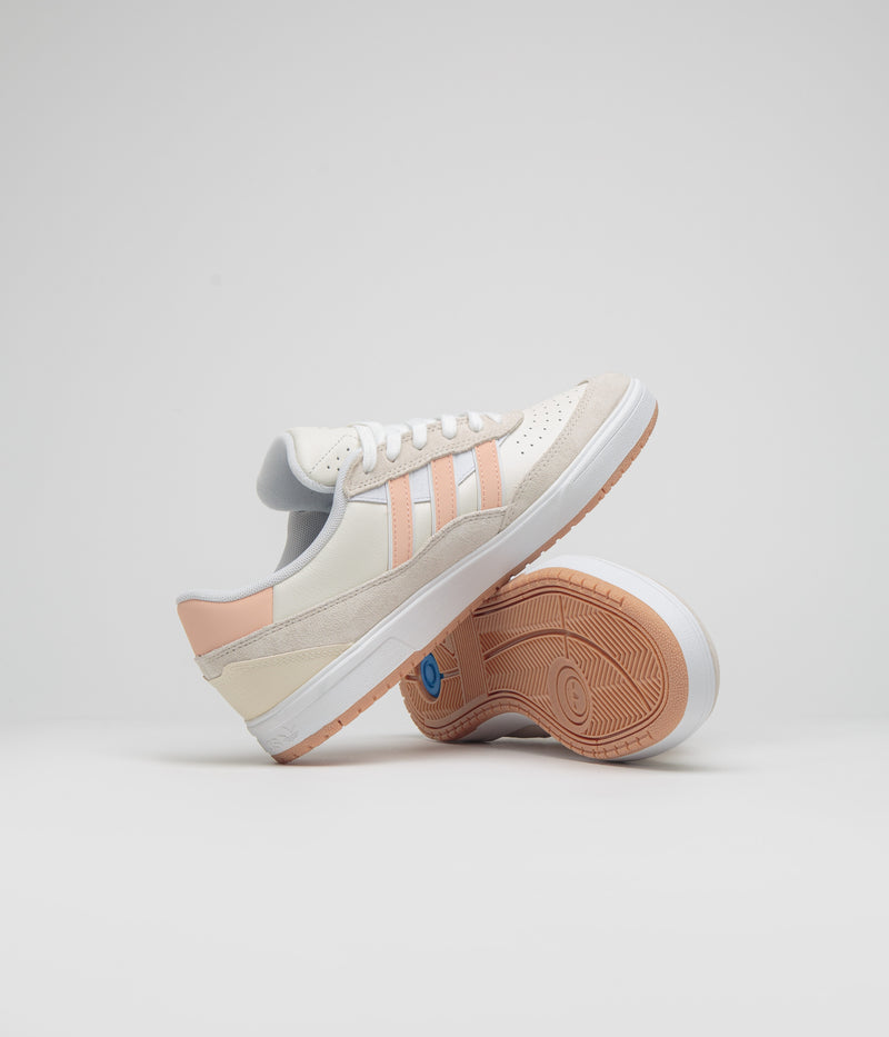 Adidas Tyshawn II Shoes in Wonder White and Powder Coral / Off White