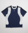 Adidas Tyshawn T-Shirt in Dark Blue and White