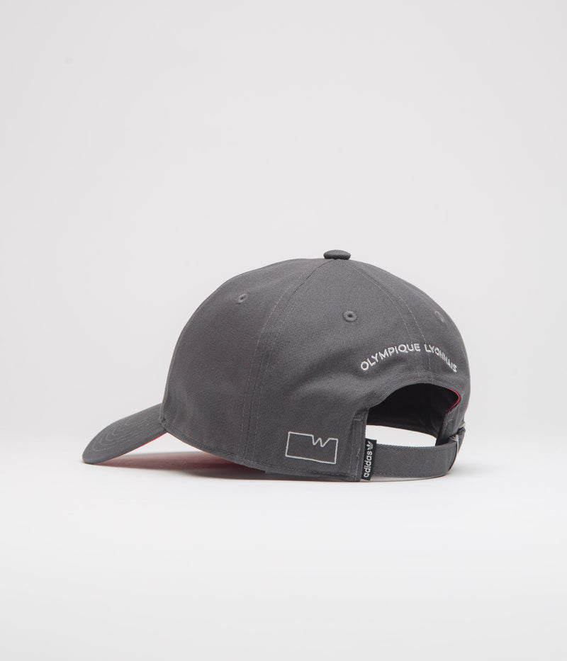 Adidas x Wall Street x Olympique Lyonnais Cap in Grey Five and Active Pink