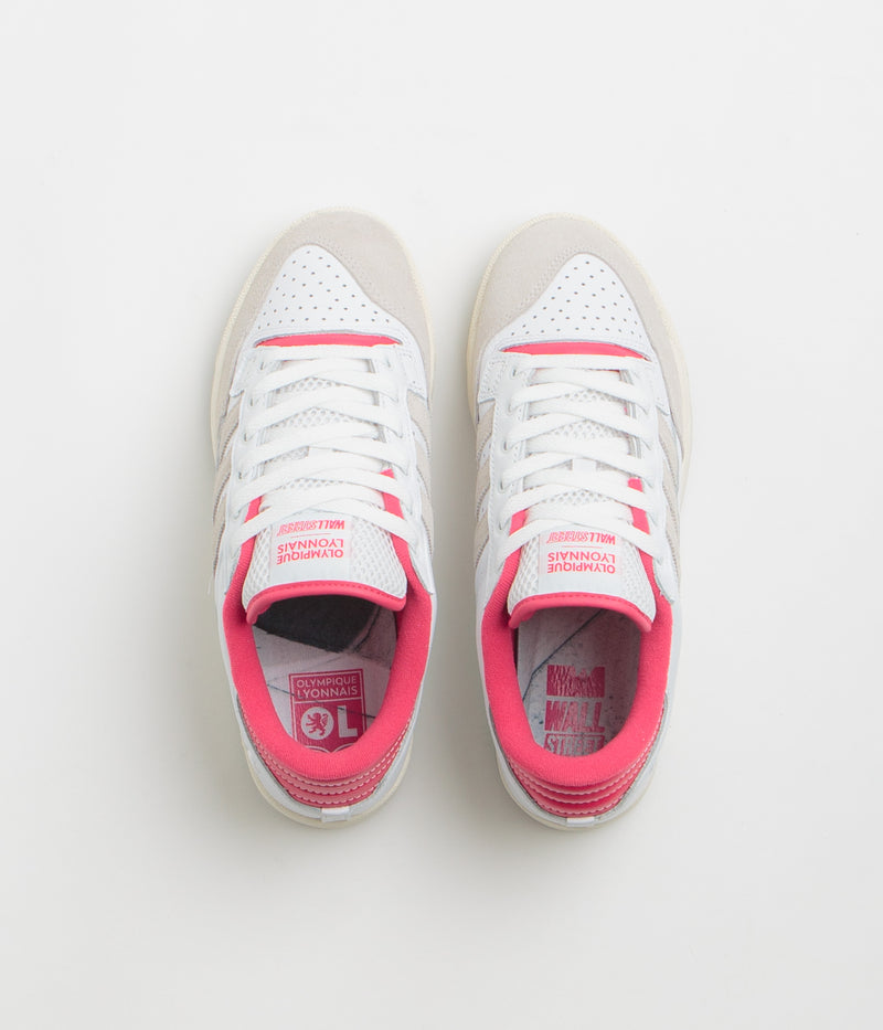 Adidas x Wall Street x Olympique Lyonnais Centennial 85 Low Shoes in FTWR White and FTWR White / Active Pink