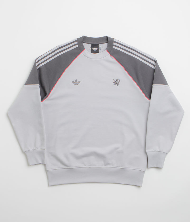 Adidas x Wall Street x Olympique Lyonnais Crewneck Sweatshirt in Solid Grey and Grey Five
