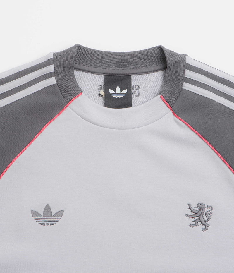 Adidas x Wall Street x Olympique Lyonnais Crewneck Sweatshirt in Solid Grey and Grey Five