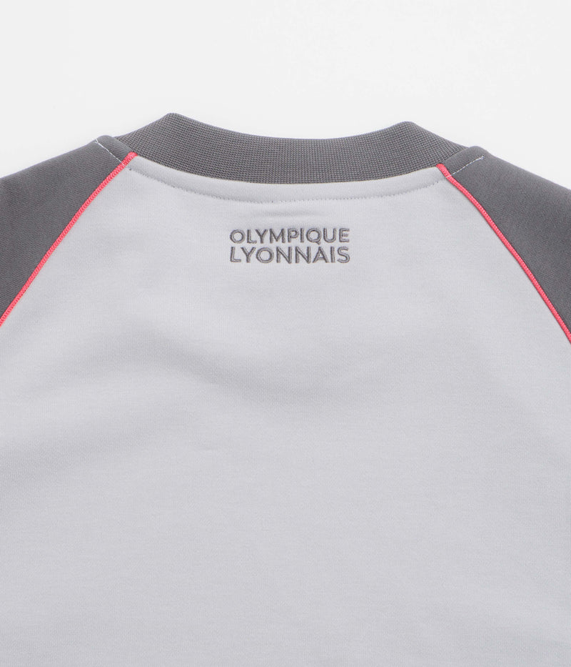 Adidas x Wall Street x Olympique Lyonnais Crewneck Sweatshirt in Solid Grey and Grey Five