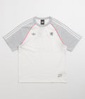 Adidas x Wall Street x Olympique Lyonnais Jersey in White and Solid Grey / Active Pink
