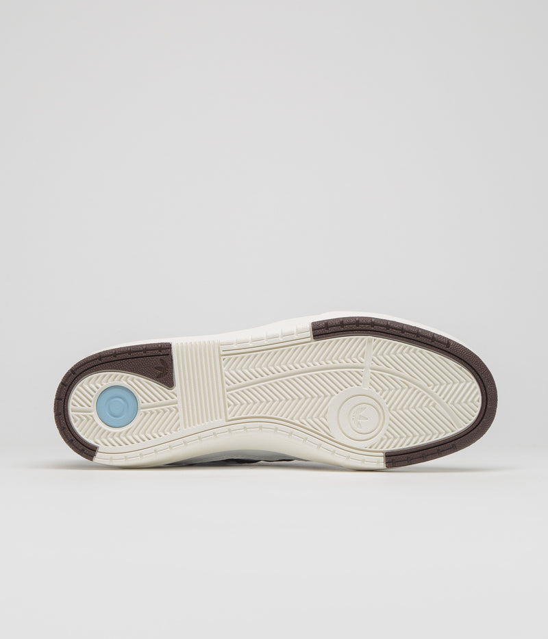 Adidas x Zach Saraceno Tyshawn II Shoes in Crystal White and Shadow Brown / Off White