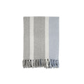 Aix Sky Blue & French Grey Stripe Throw