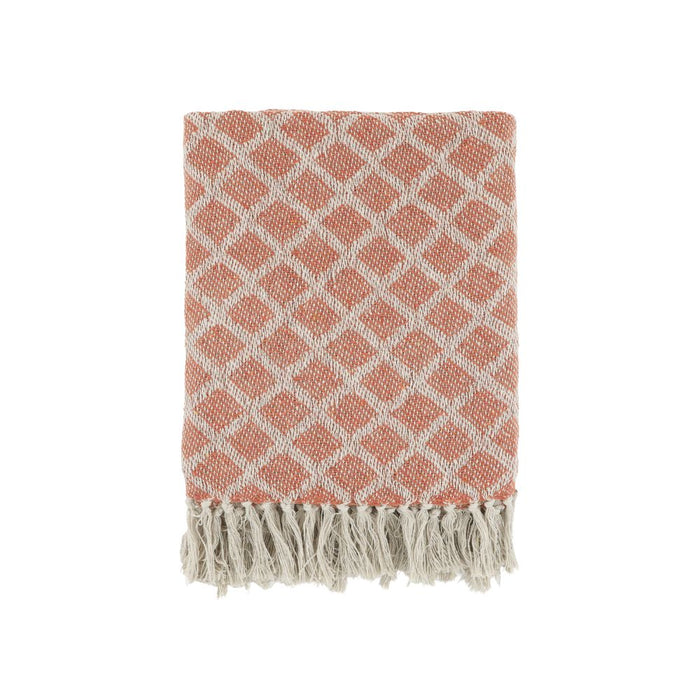 Aix Terracotta Geo Throw