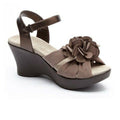 Akaishi Hana Wedge Sandal (Women) - Cocoa Sandal - Heel/Wedge - The Heel Shoe Fitters