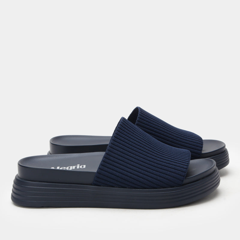 Akimi Navy Sandal | Alegria Shoes