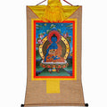 Akshobhya-A Buddha before Bhaisajyaguru Medicine Buddha - Tibetan thangka painting, view 7