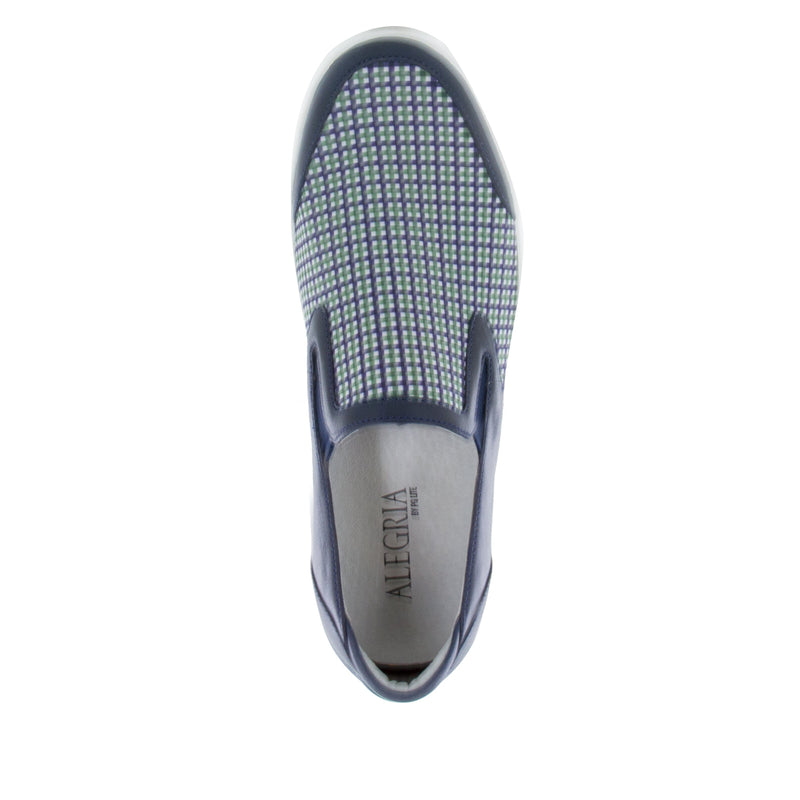 Alegria Men's Bender Navy Plaid Shoe | Alegria Shoes