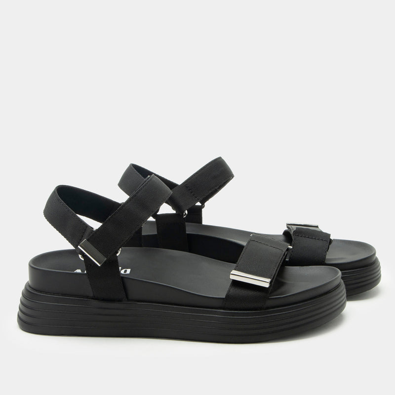 Allyson Black Sandal | Alegria Shoes