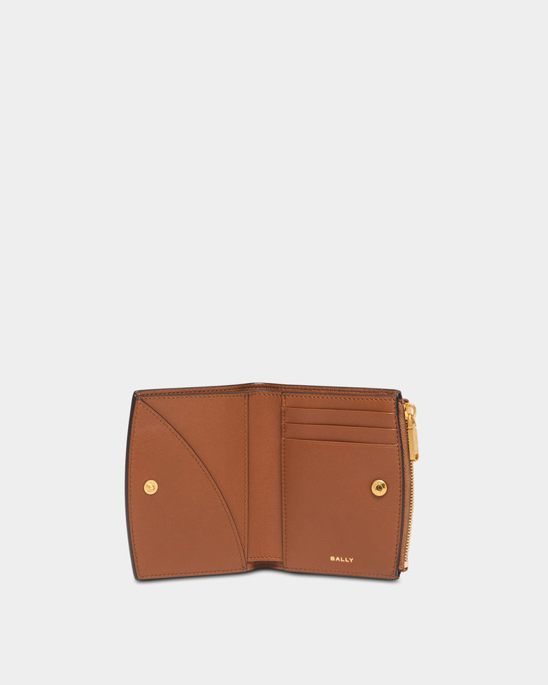 Althea Wallet in Amber Brown Leather