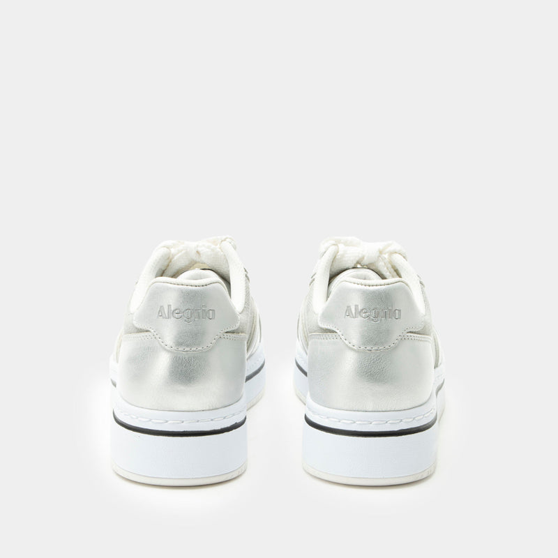 Alyster Shimmer Silver Shoe | Alegria Shoes