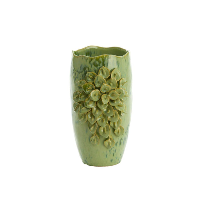 Amalie Green Ceramic Vase