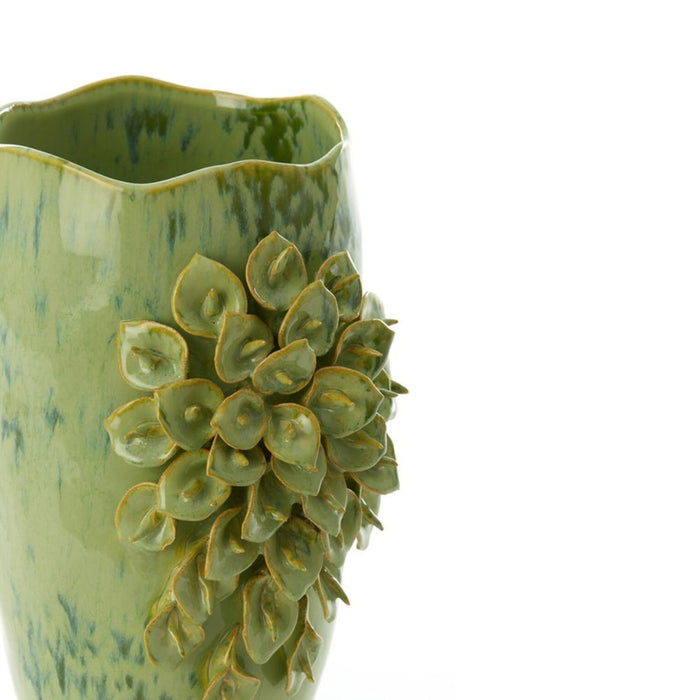 Amalie Green Ceramic Vase