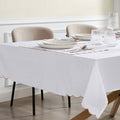 Amor Scallop Edge Tablecloth - Pink Sand - DUSK