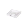 Amora White Pearled Napkin Tray