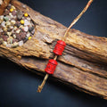 Amulet,Mini Prayer Wheel Bead Pendant for Mala - Tibetan Buddhist mala beads, front view