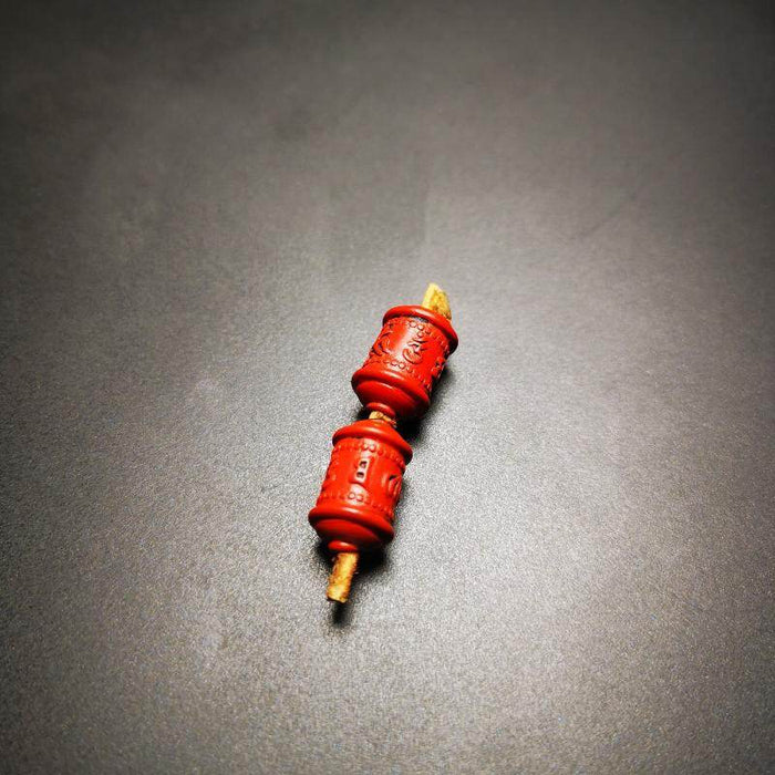 Amulet,Mini Prayer Wheel Bead Pendant for Mala - Tibetan Buddhist mala beads, view 4