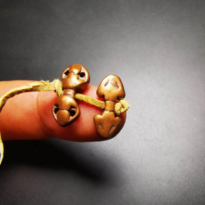 Amulet,Mini Vajra Bead Pendant for Mala Prayer Beads - Tibetan Buddhist mala beads, size reference