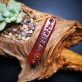 Amulet,Yak Bone,Sutra Pendant 2.2" - Tibetan Buddhist amulet, front view