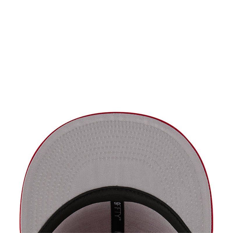 Gray cap lining with black inner band