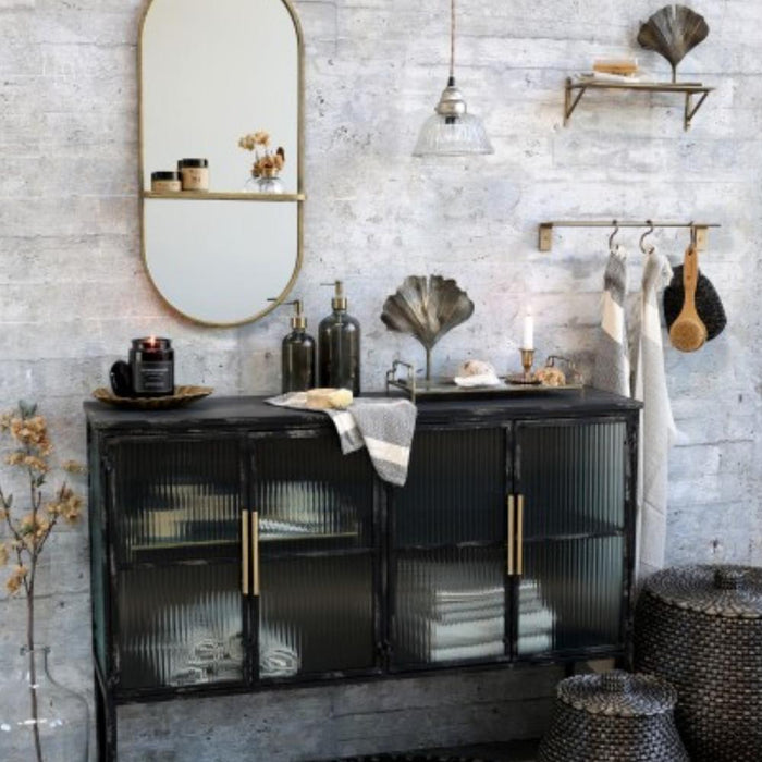 antique brass rack
