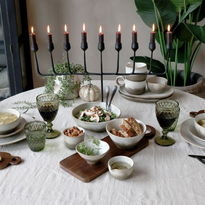 Antique Coal 9-Arm Candleholder