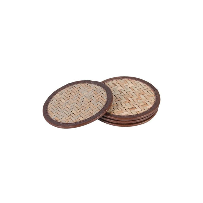 Arden Leather Coasters - set of 4