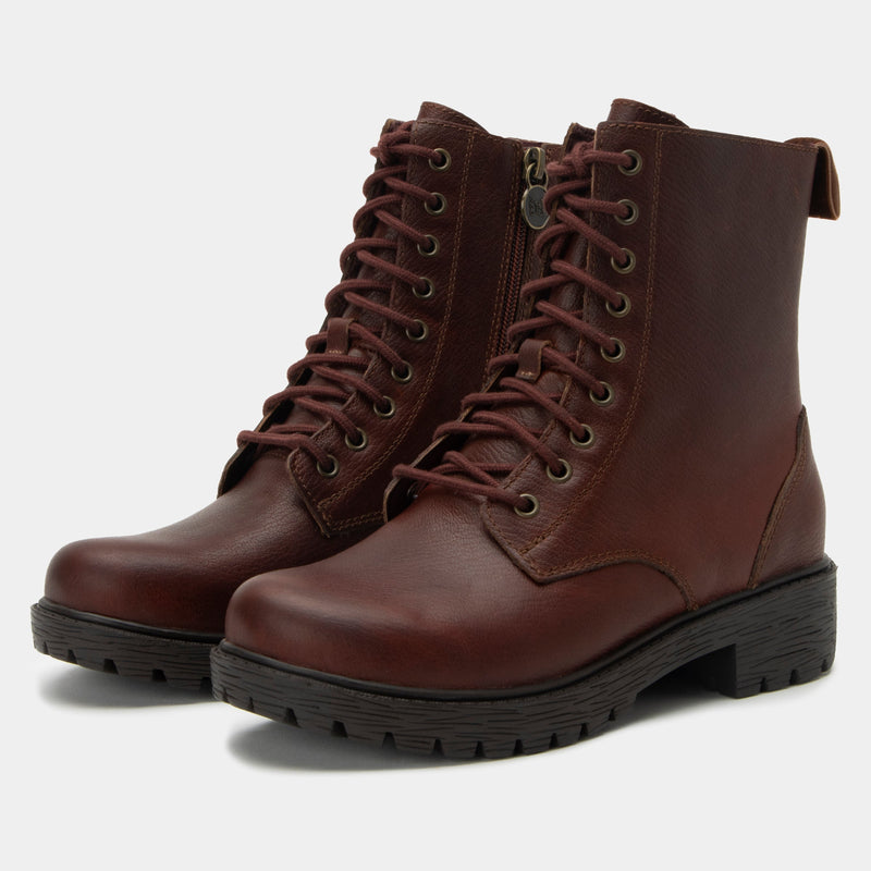 Ari Chestnut Boot | Alegria Shoes