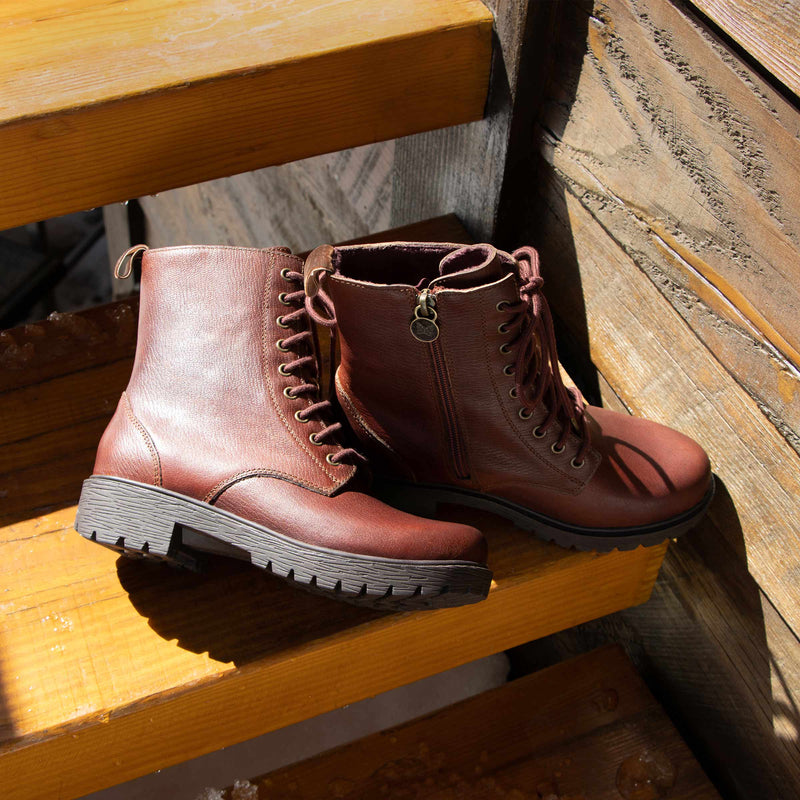 Ari Chestnut Boot | Alegria Shoes