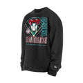 Men's black long-sleeve crewneck with Arizona Diamondbacks graphic and logo at chest