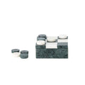 Aske Decorative Tic-Tac-Toe in Green Marble