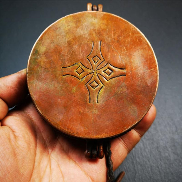 Astamangal Tingsha case - 3.15" - Tibetan Buddhist art, view 8