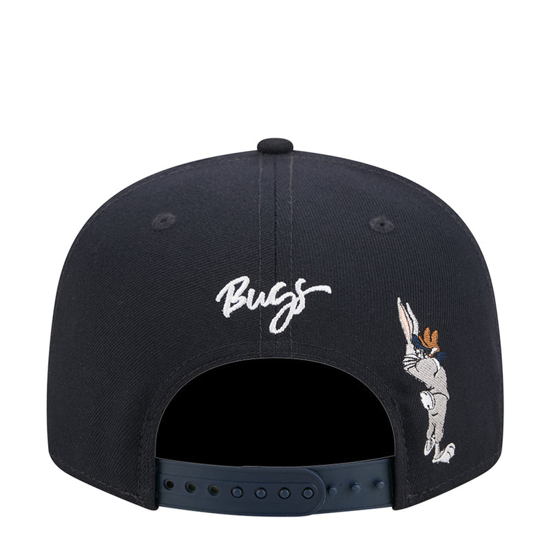 Black snapback cap with 'Bugs' text and Bugs Bunny graphic on right side