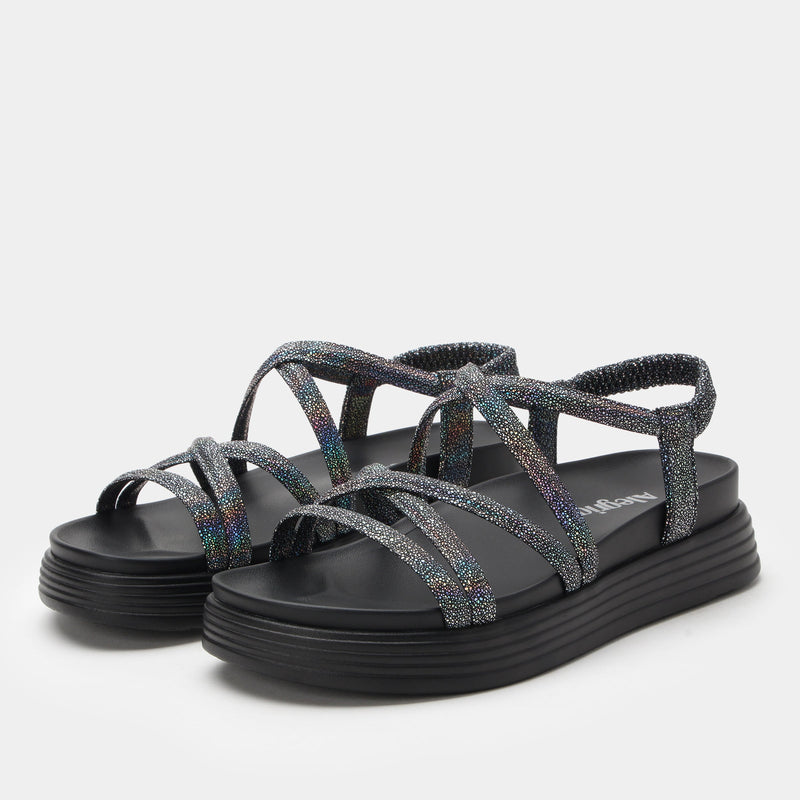 Audie Phosphorescence Black Sandal | Alegria Shoes