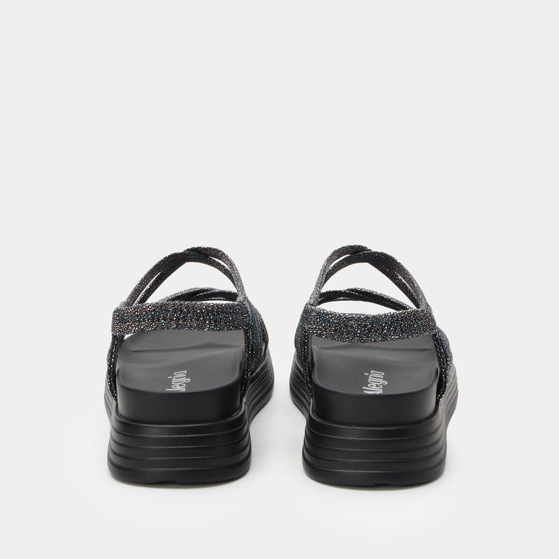 Audie Phosphorescence Black Sandal | Alegria Shoes