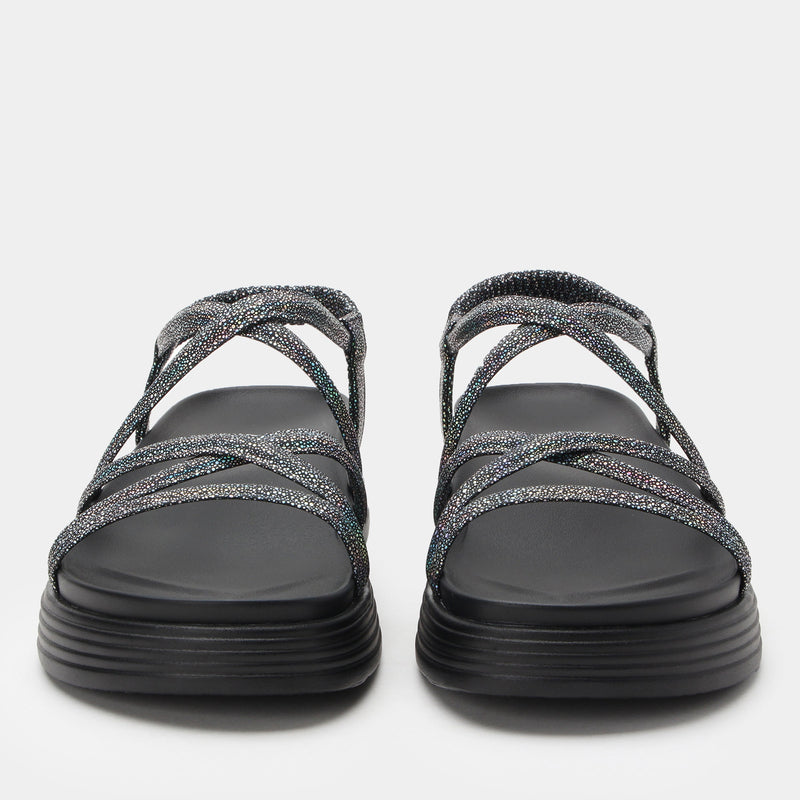 Audie Phosphorescence Black Sandal | Alegria Shoes