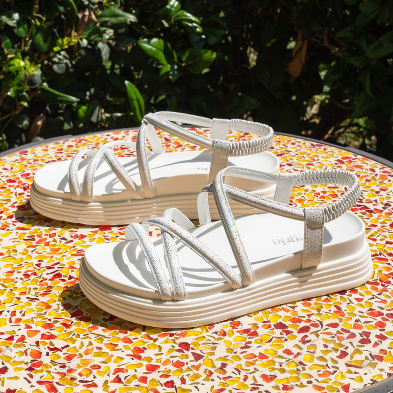 Audie Phosphorescence White Sandal | Alegria Shoes