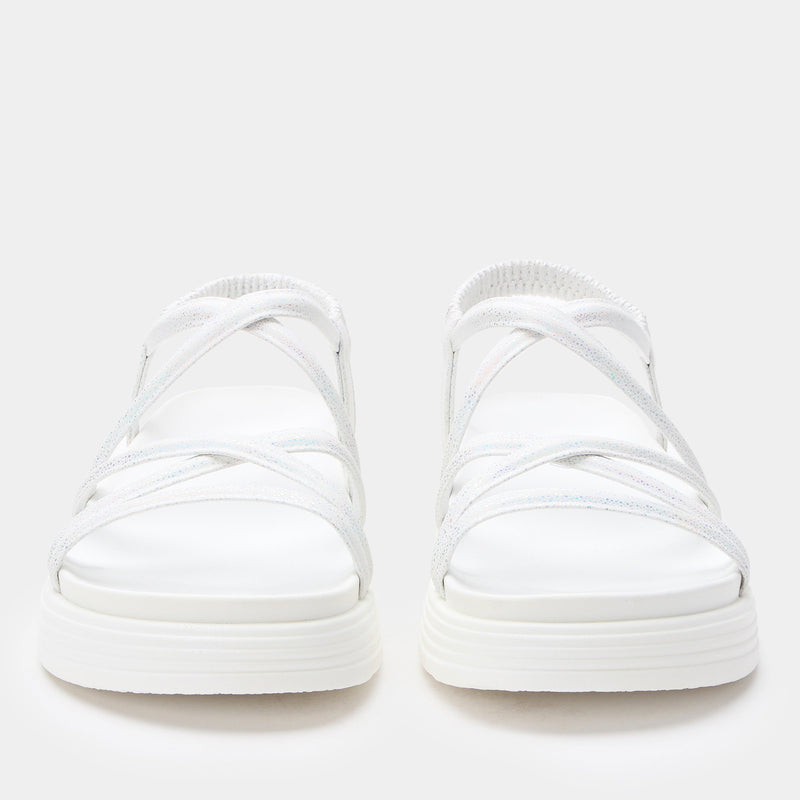 Audie Phosphorescence White Sandal | Alegria Shoes