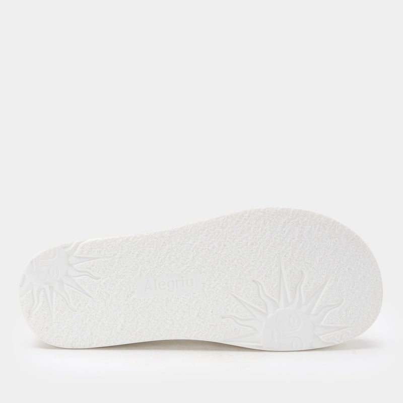 Audie Phosphorescence White Sandal | Alegria Shoes