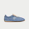 Aurora - Ice Blue Suede Wide Fit Sneakers