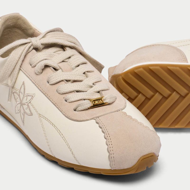 Aurora - Natural Oat Wide Fit Sneakers