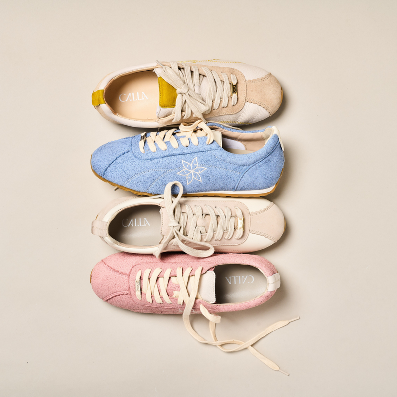 Aurora - Natural Oat Wide Fit Sneakers